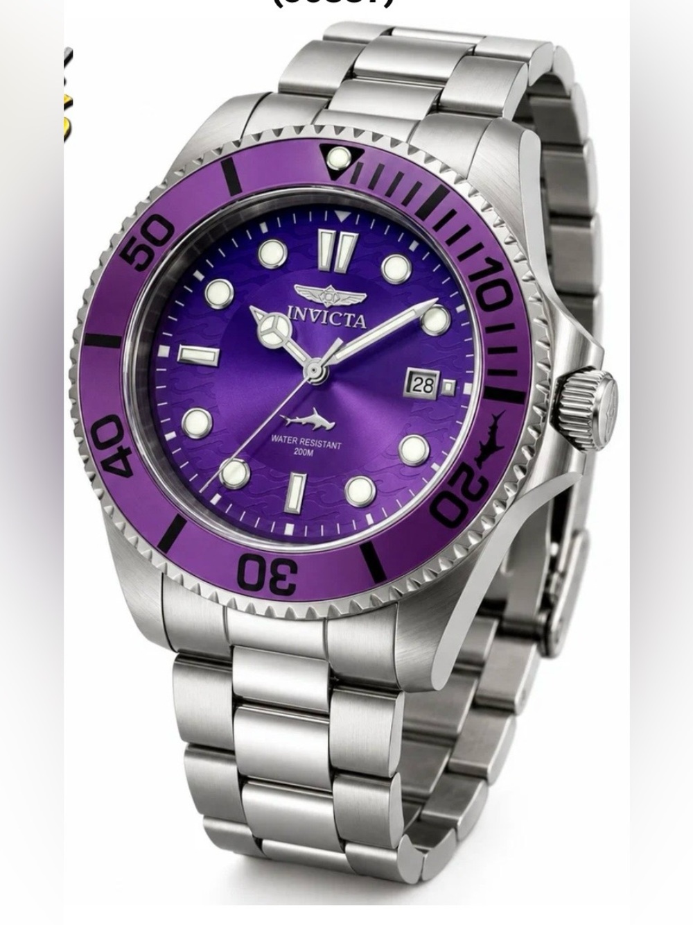 Invicta Pro Diver Vectide Men's Watch - 42mm, Steel (50887) purple Dial New